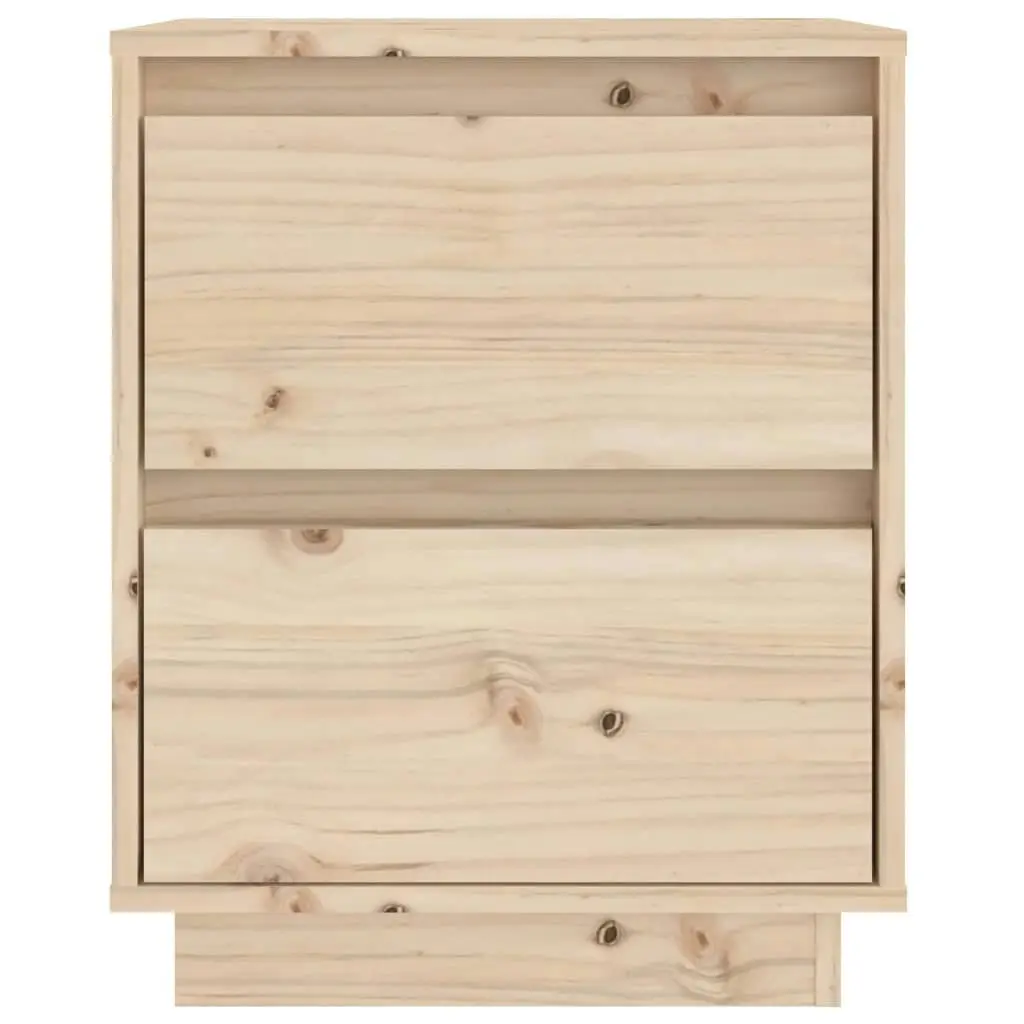 Bedside Cabinets 2 pcs 40x35x50 cm Solid Wood Pine 813316