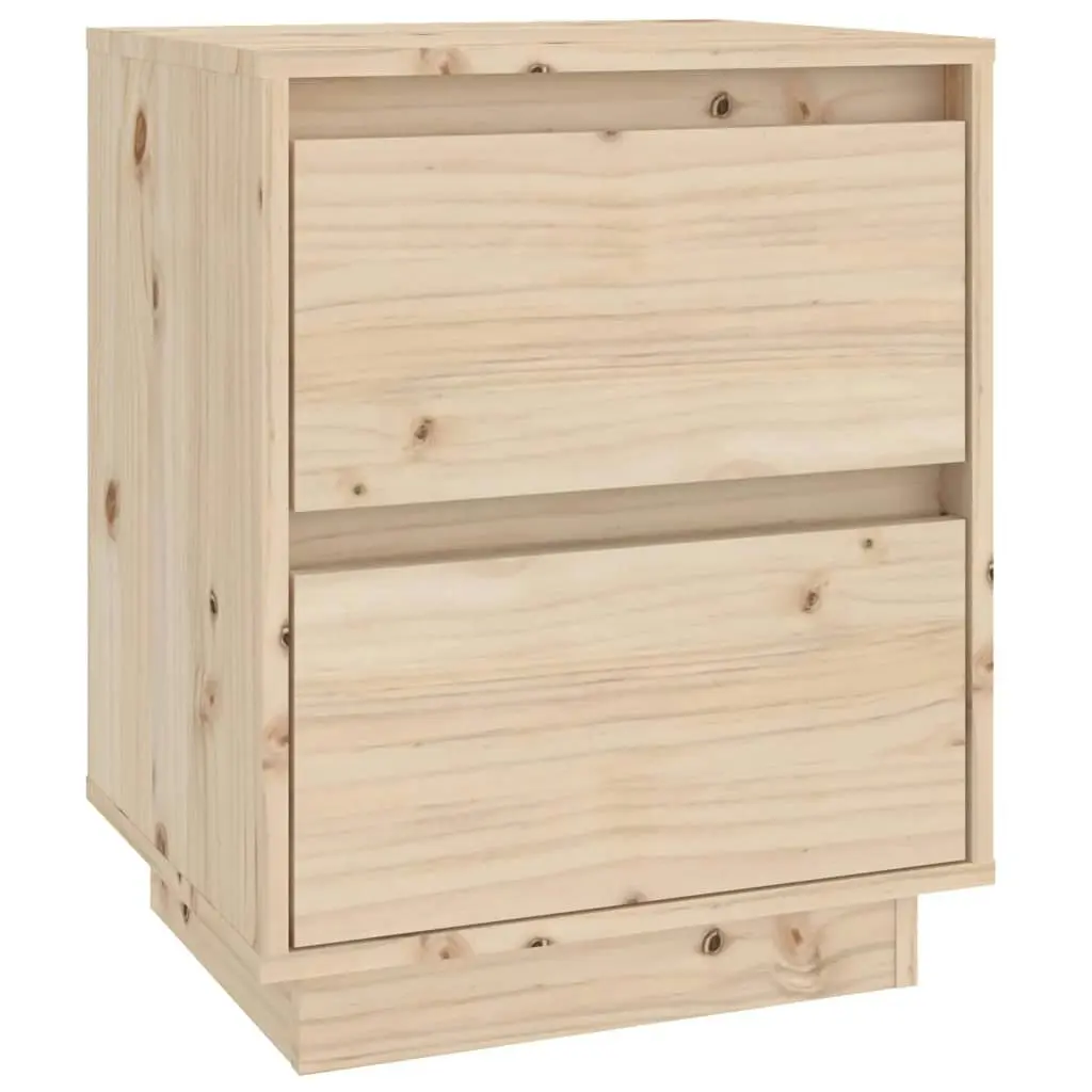 Bedside Cabinets 2 pcs 40x35x50 cm Solid Wood Pine 813316