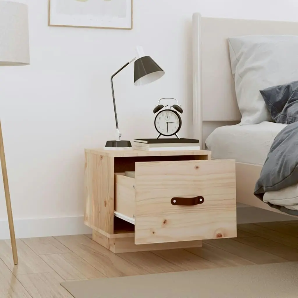 Bedside Cabinets 2 pcs 40x34x35 cm Solid Wood Pine 818286