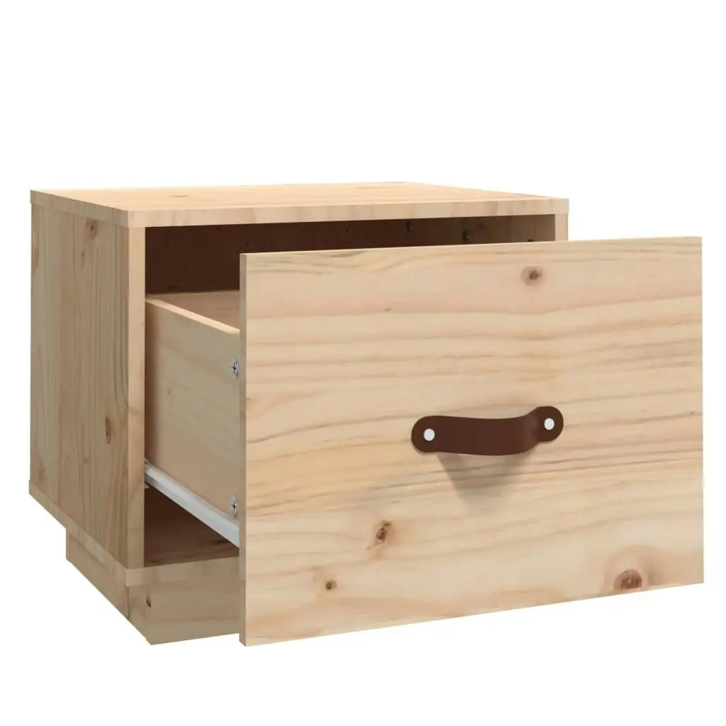 Bedside Cabinets 2 pcs 40x34x35 cm Solid Wood Pine 818286