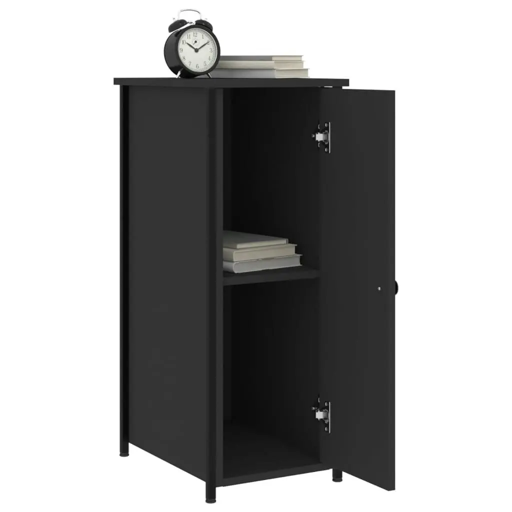 Bedside Cabinets 2 pcs Black 32x42x80 cm Engineered Wood 825964