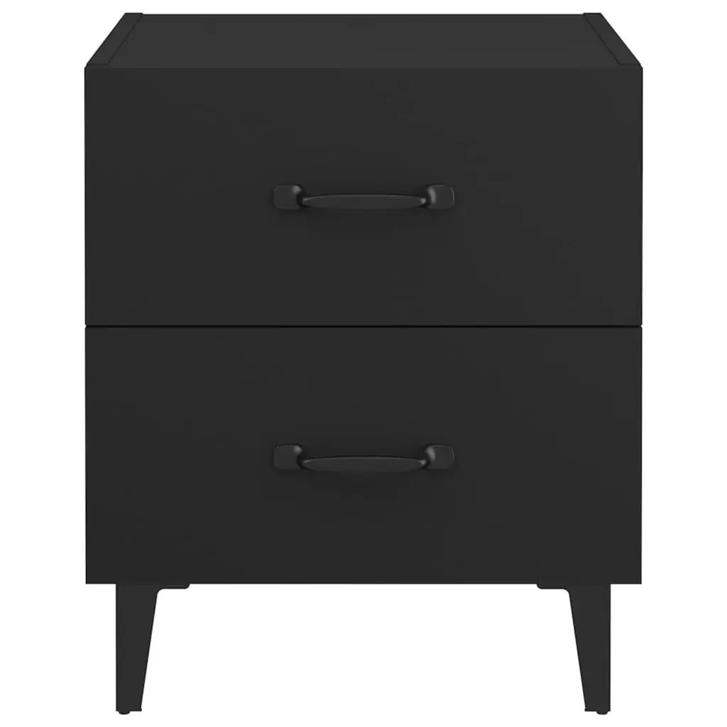 Bedside Cabinets 2 pcs Black 40x35x47.5 cm 811991