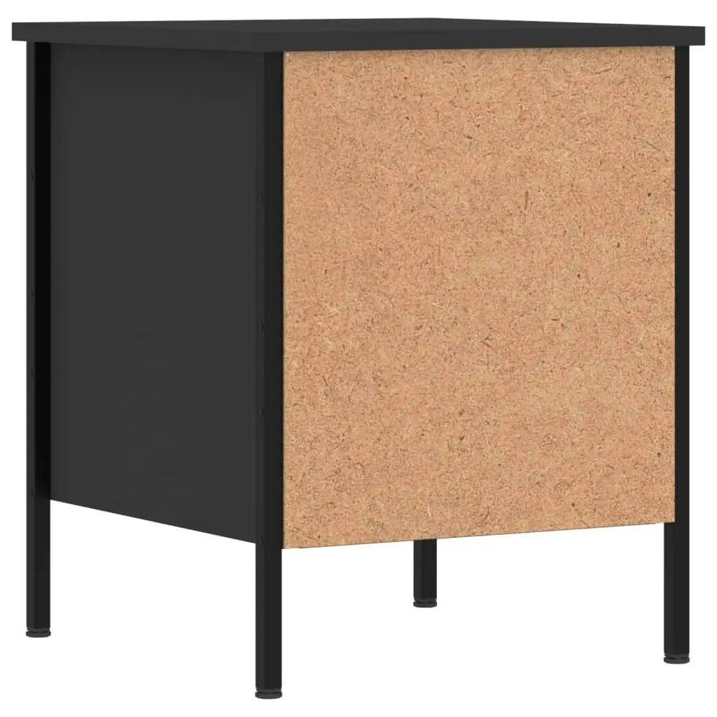 Bedside Cabinets 2 pcs Black 40x42x50 cm Engineered Wood 825984