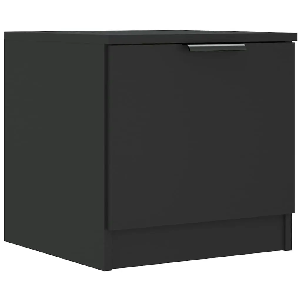 Bedside Cabinets 2 pcs Black 40x39x40 cm 811199