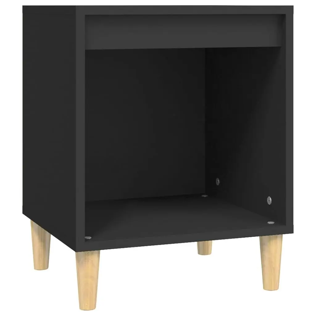 Bedside Cabinets 2 pcs Black 40x35x50 cm 821861