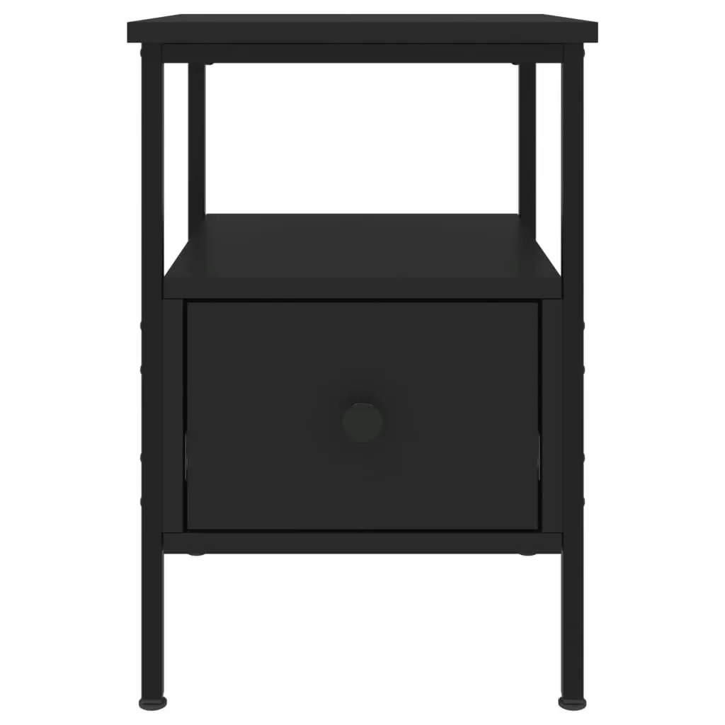 Bedside Cabinets 2 pcs Black 34x36x50 cm Engineered Wood 826044