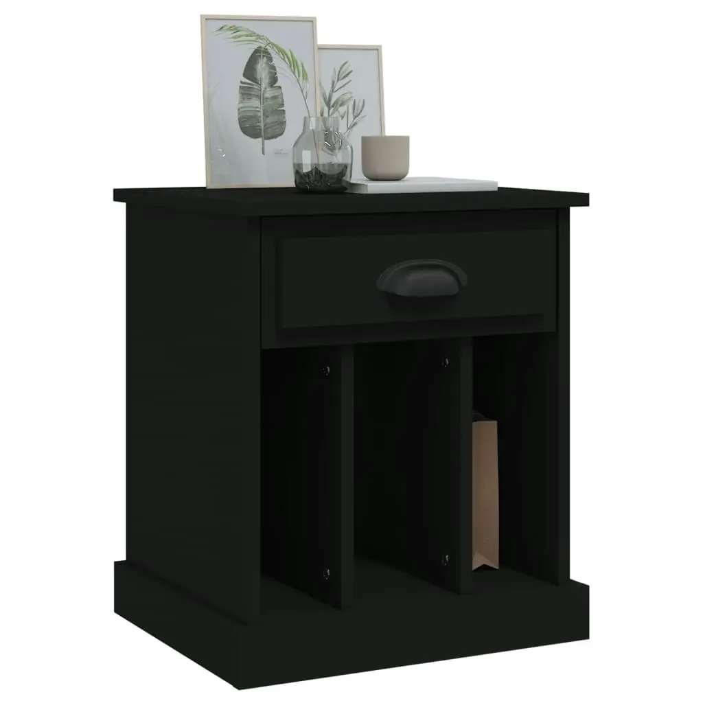 Bedside Cabinets 2 pcs Black 43x36x50 cm 816347