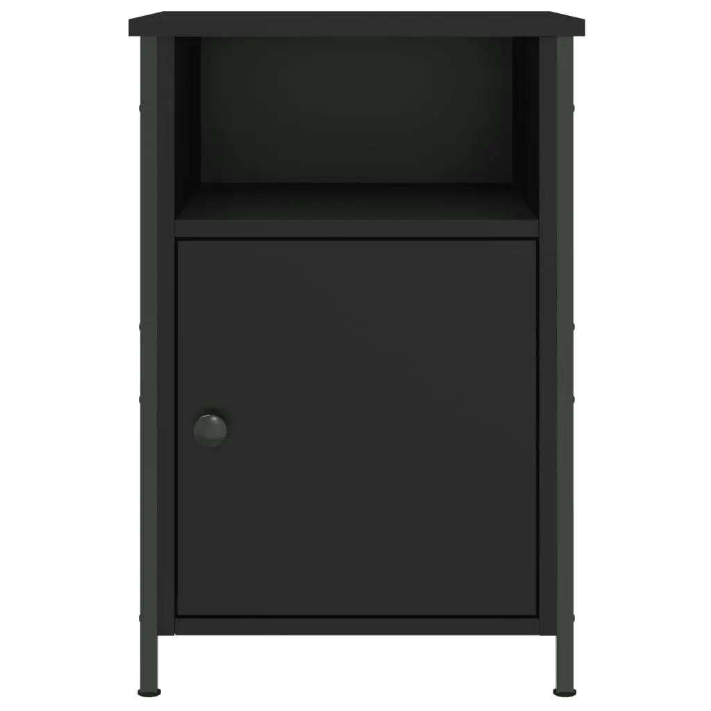 Bedside Cabinets 2 pcs Black 40x42x60 cm Engineered Wood 825914