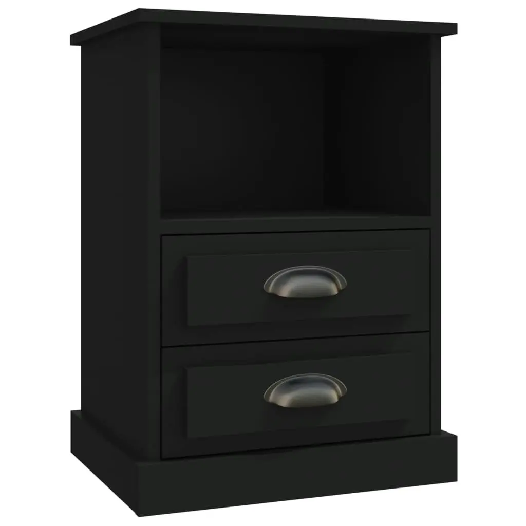 Bedside Cabinets 2 pcs Black 43x36x60 cm 816331