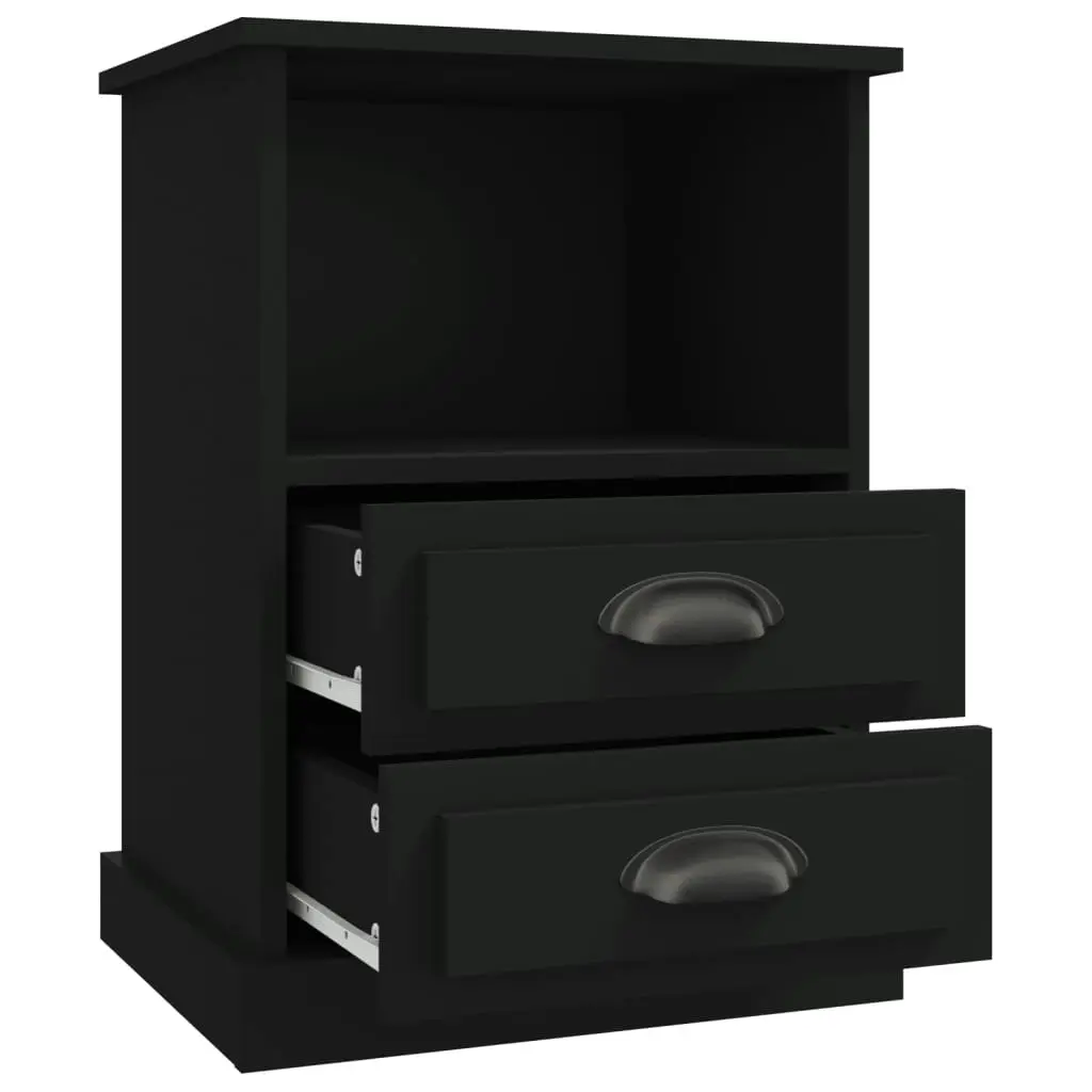 Bedside Cabinets 2 pcs Black 43x36x60 cm 816331