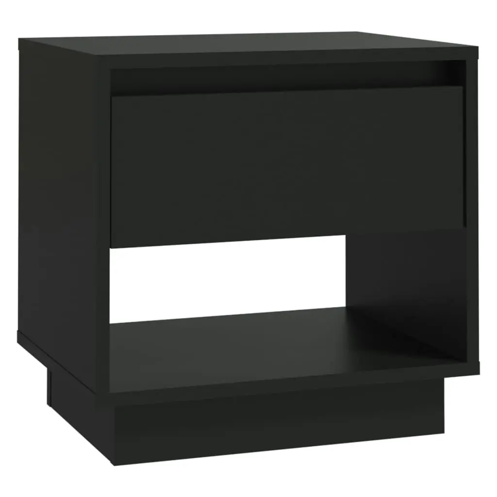 Bedside Cabinets 2 pcs Black 45x34x44 cm Engineered Wood 809515