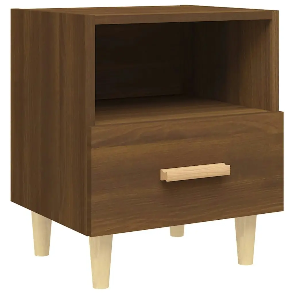 Bedside Cabinets 2 pcs Brown Oak 40x35x47 cm 817302