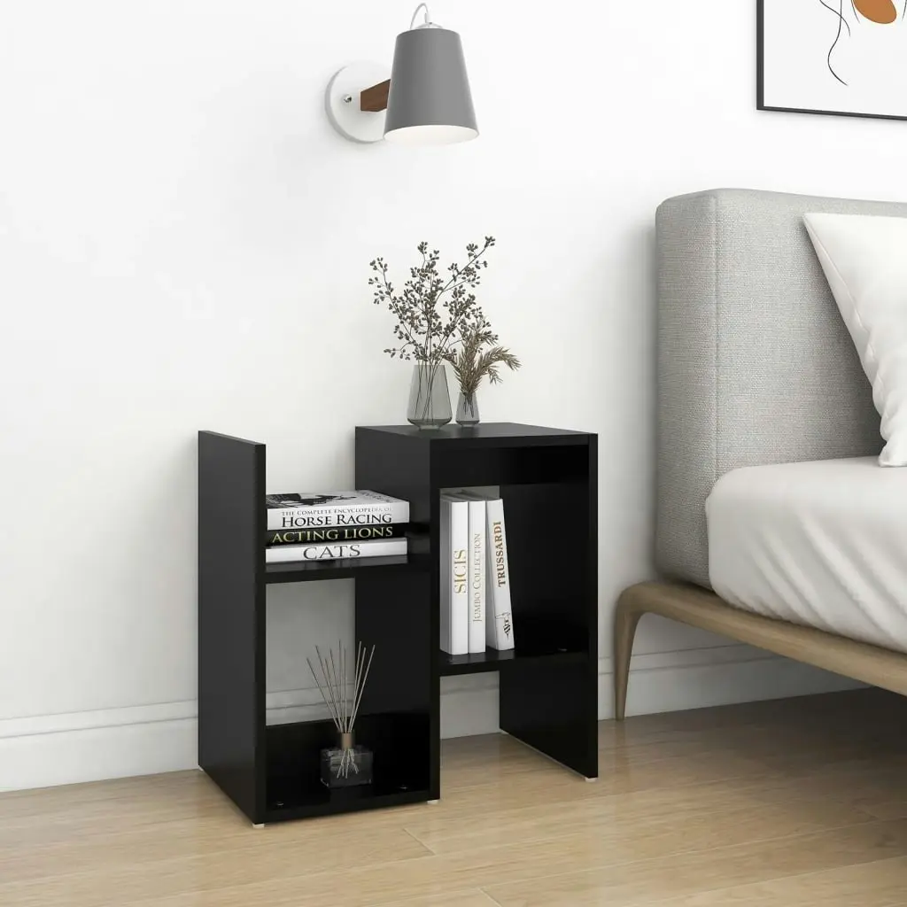 Bedside Cabinets 2 pcs Black 50x30x51.5 cm Engineered Wood 806367