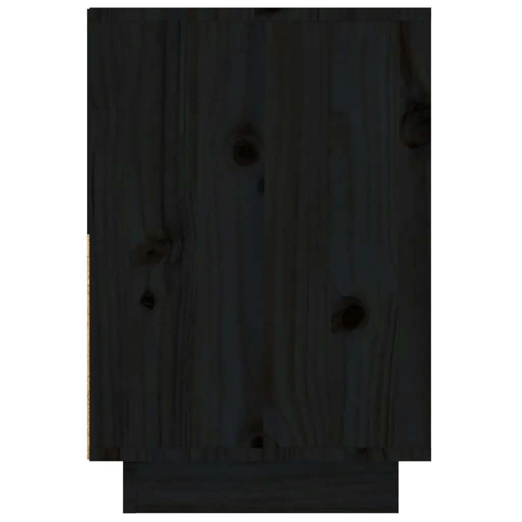 Bedside Cabinets 2 pcs Black 60x34x51 cm Solid Wood Pine 814383