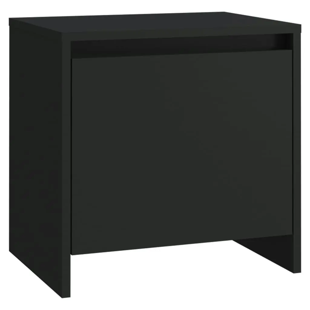 Bedside Cabinets 2 pcs Black 45x34x44.5 cm Engineered Wood 809866