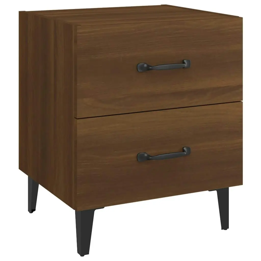 Bedside Cabinets 2 pcs Brown Oak 40x35x47.5 cm 817296