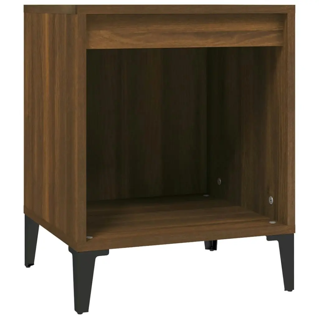 Bedside Cabinets 2 pcs Brown Oak 40x35x50 cm 821889