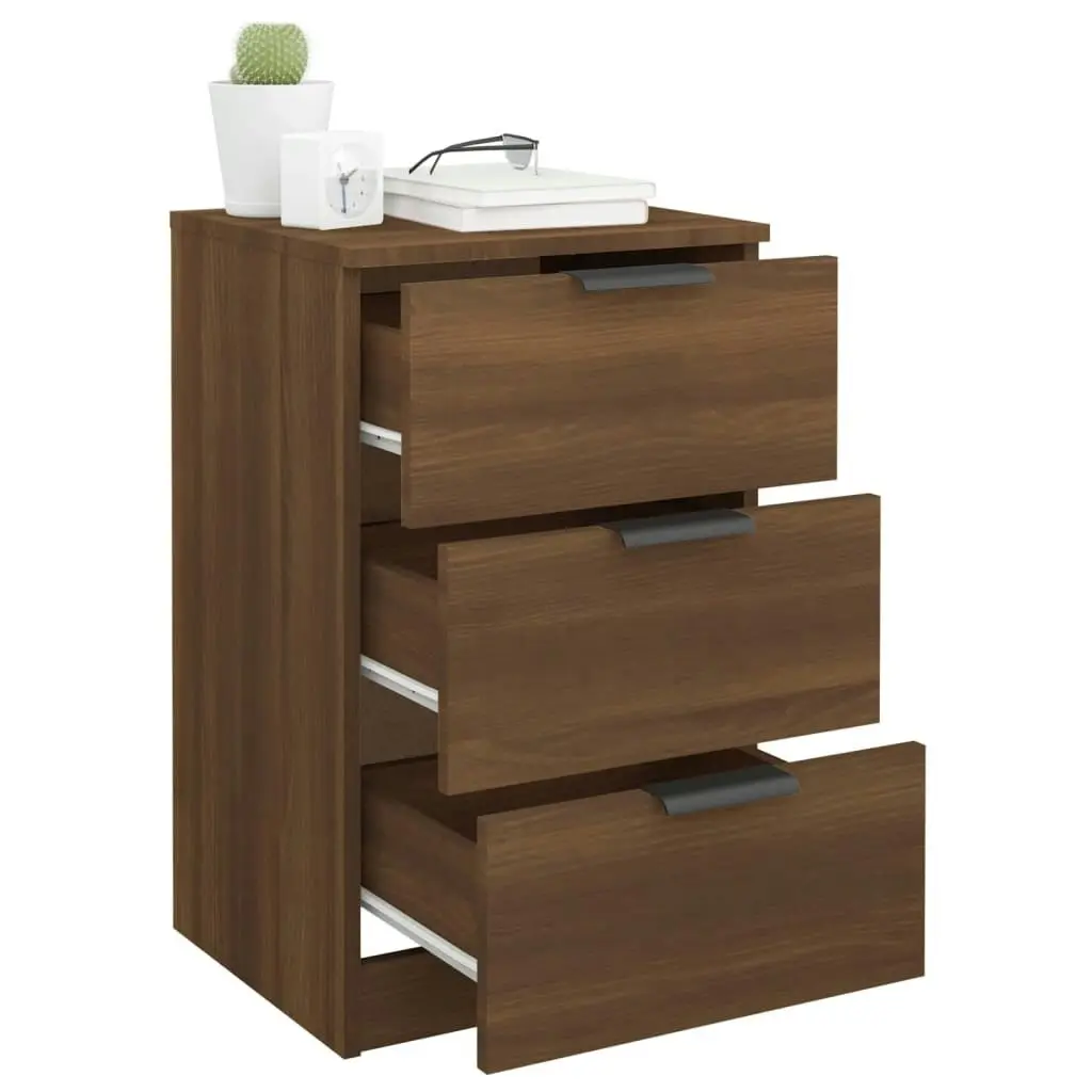 Bedside Cabinets 2 pcs Brown Oak 40x36x65 cm 817056