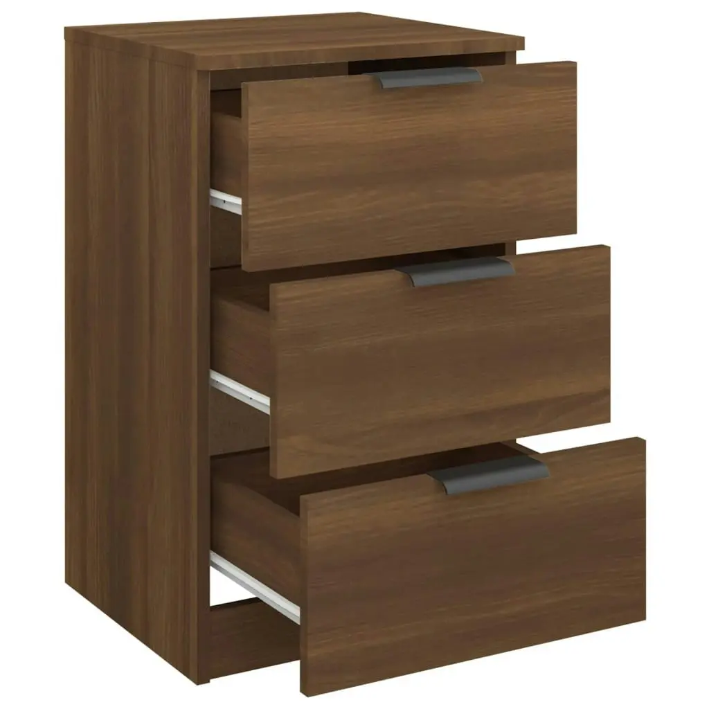 Bedside Cabinets 2 pcs Brown Oak 40x36x65 cm 817056