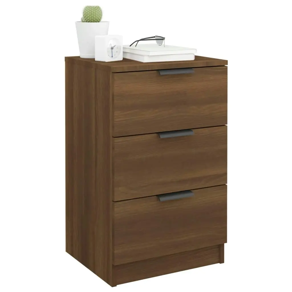 Bedside Cabinets 2 pcs Brown Oak 40x36x65 cm 817056