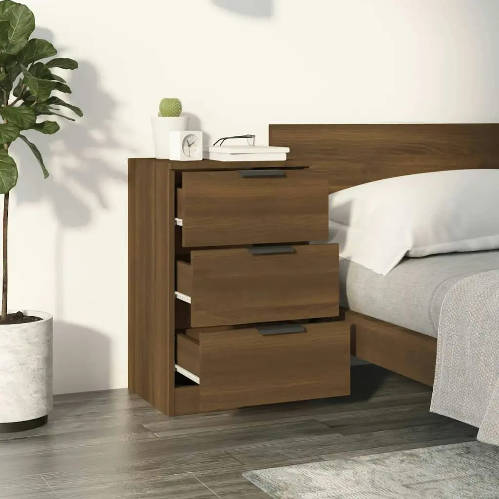 Bedside Cabinets 2 pcs Brown Oak 40x36x65 cm 817056