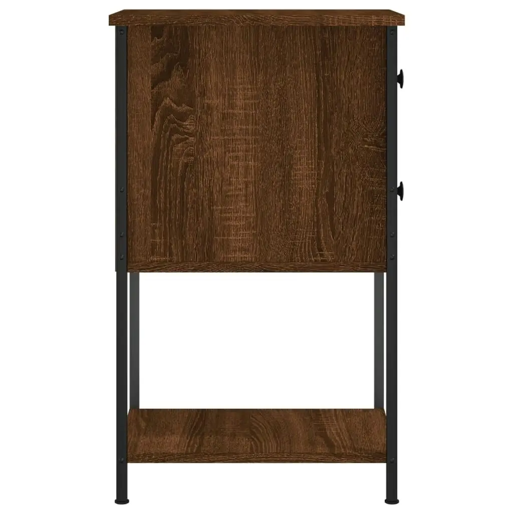 Bedside Cabinets 2 pcs Brown Oak 32x42x70 cm Engineered Wood 826102