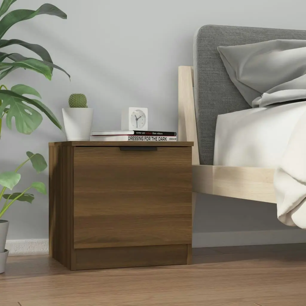 Bedside Cabinets 2 pcs Brown Oak 40x39x40 cm 817032