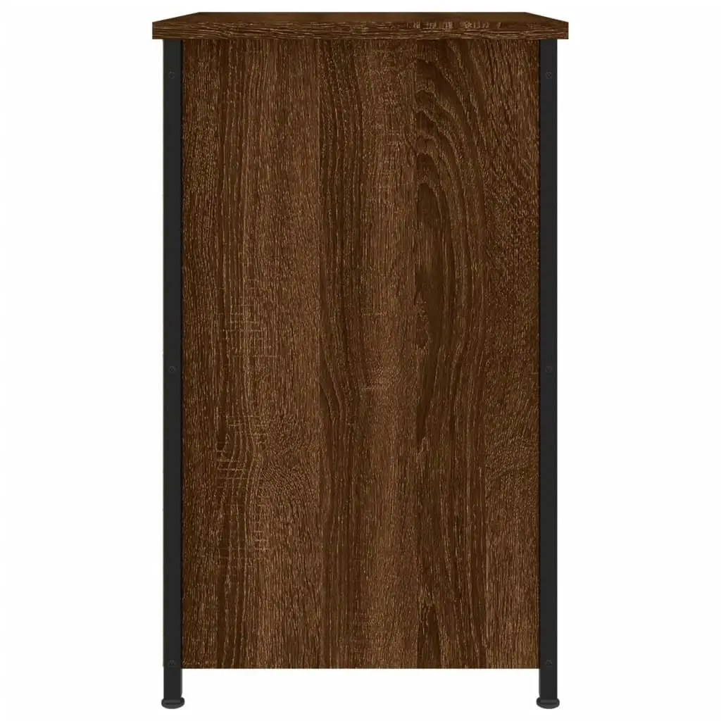 Bedside Cabinets 2 pcs Brown Oak 40x36x60 cm Engineered Wood 826002