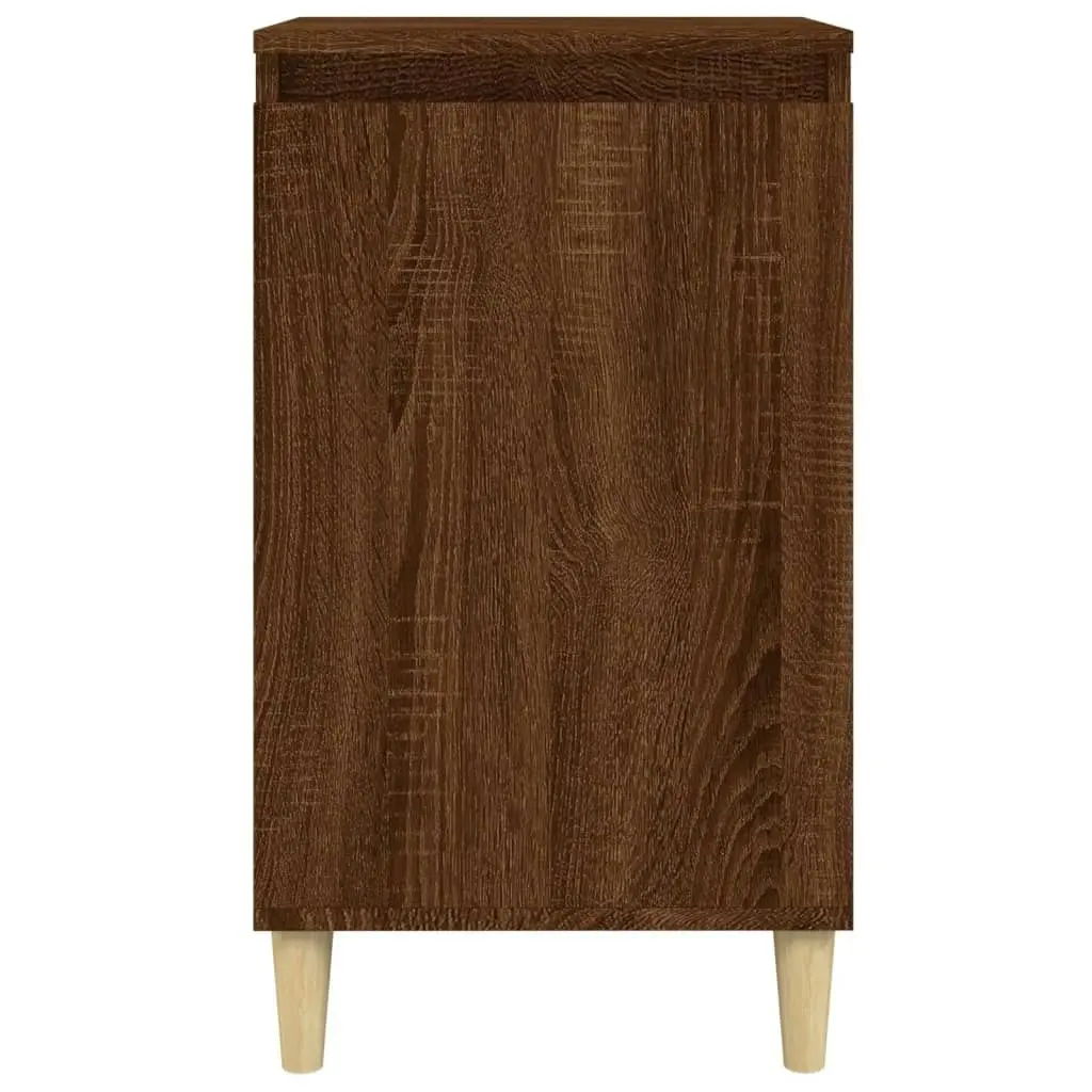 Bedside Cabinets 2 pcs Brown Oak 40x35x70 cm Engineered Wood 819643