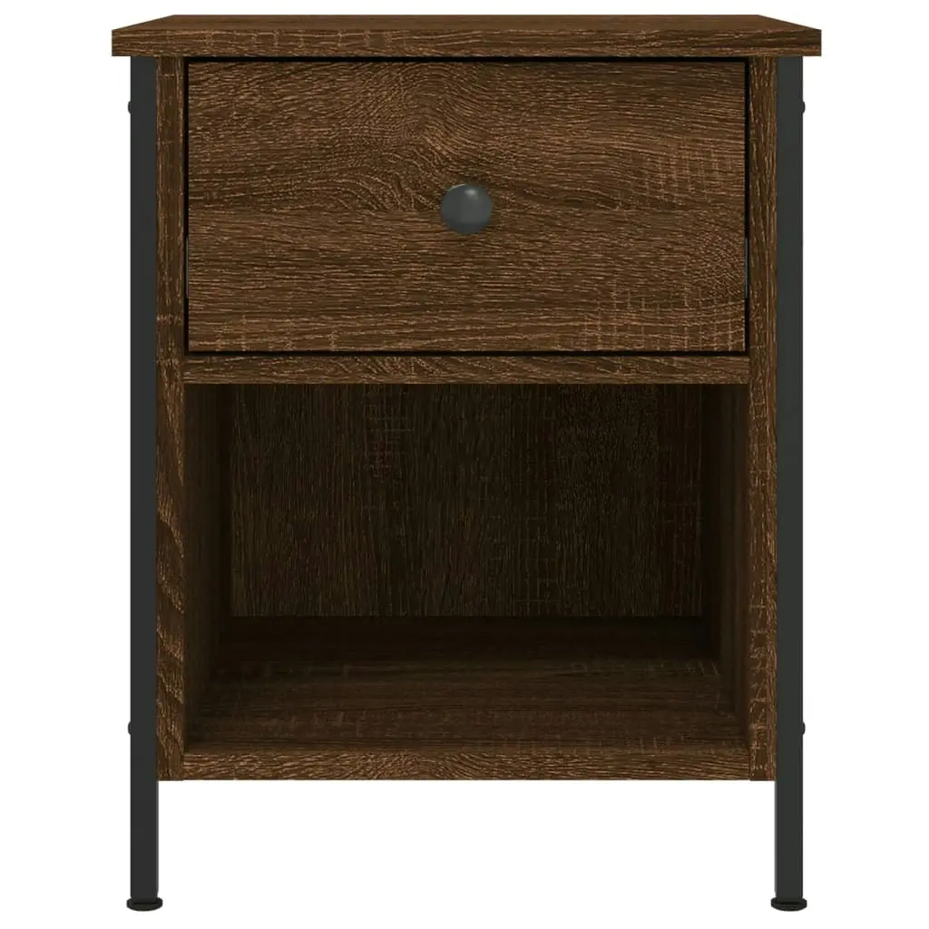 Bedside Cabinets 2 pcs Brown Oak 40x42x50 cm Engineered Wood 825942