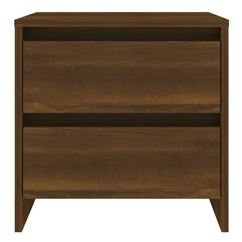 Bedside Cabinets 2 pcs Brown Oak 45x34.5x44.5 cm Engineered Wood 813043