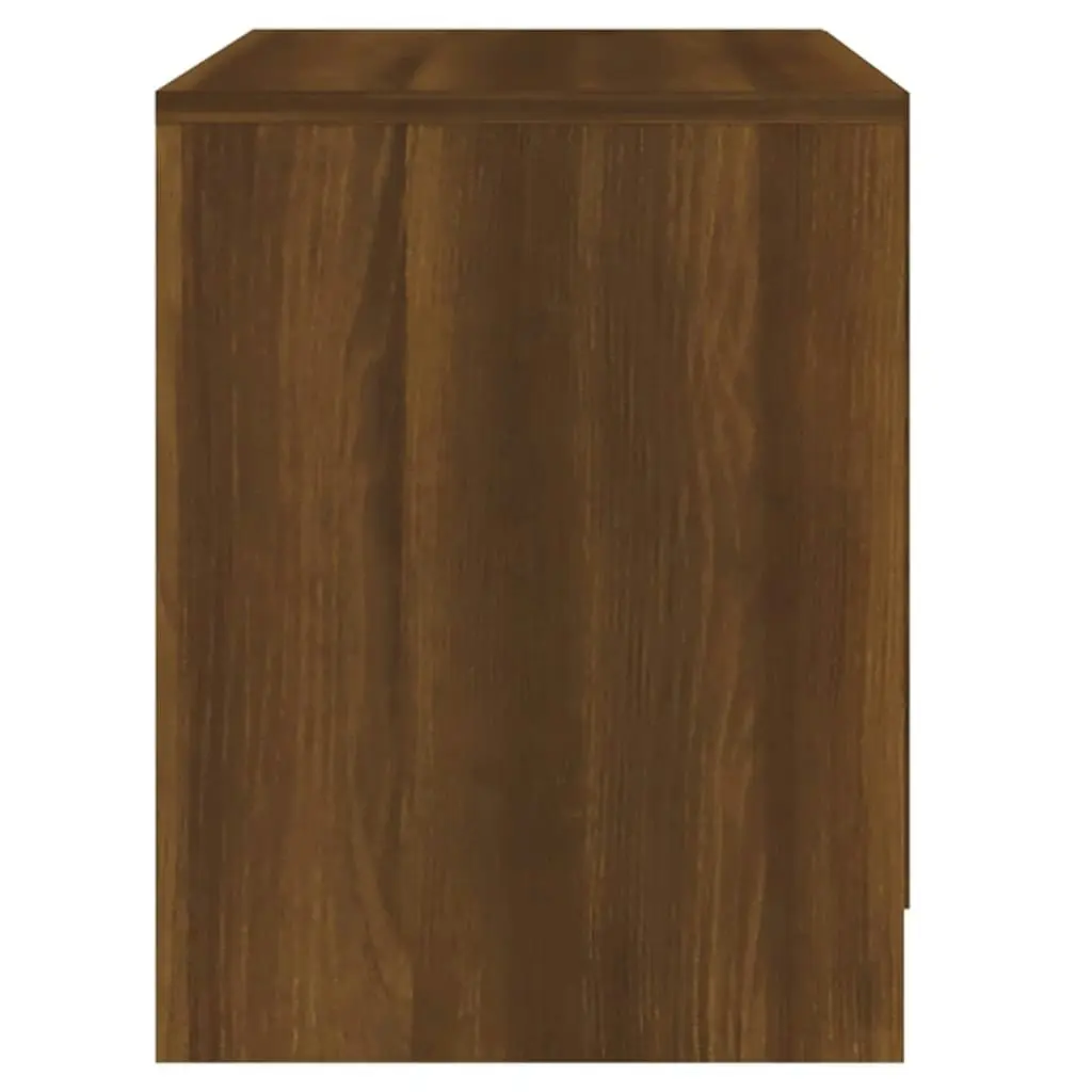 Bedside Cabinets 2 pcs Brown Oak 45x34.5x44.5 cm Engineered Wood 813043