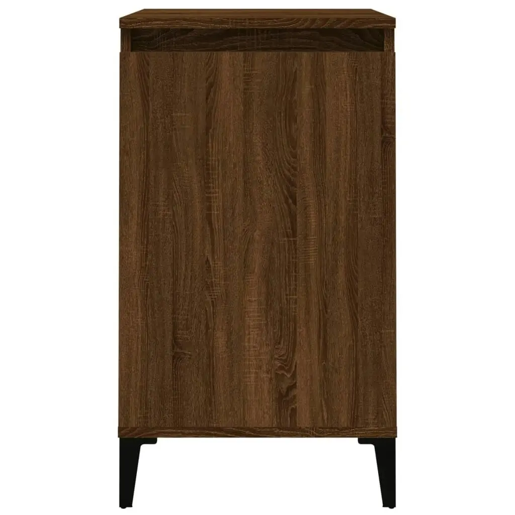 Bedside Cabinets 2 pcs Brown Oak 40x35x70 cm Engineered Wood 819659