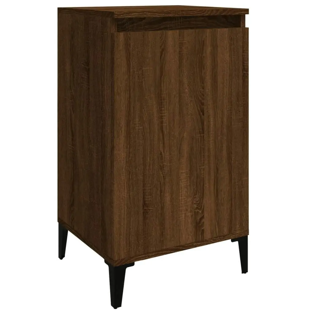 Bedside Cabinets 2 pcs Brown Oak 40x35x70 cm Engineered Wood 819659