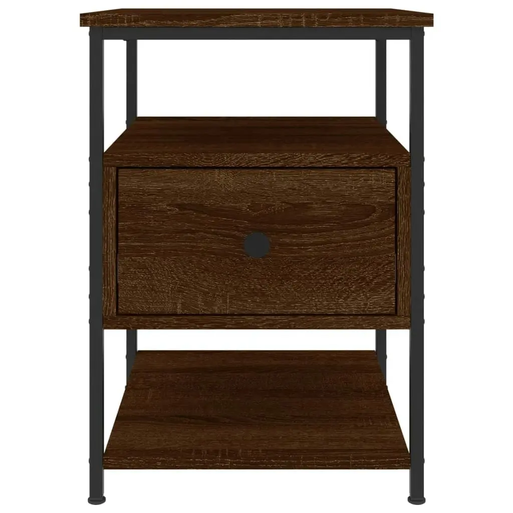 Bedside Cabinets 2 pcs Brown Oak 40x42x56 cm Engineered Wood 826032