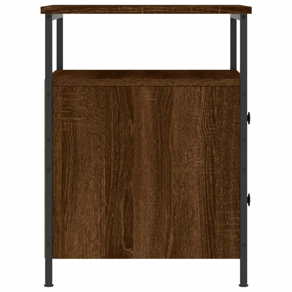 Bedside Cabinets 2 pcs Brown Oak 44x45x60 cm Engineered Wood 826012