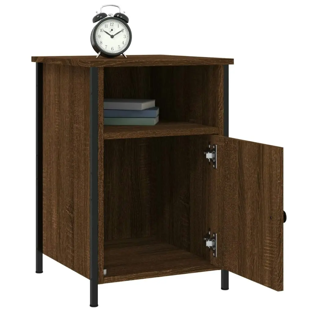 Bedside Cabinets 2 pcs Brown Oak 40x42x60 cm Engineered Wood 825922