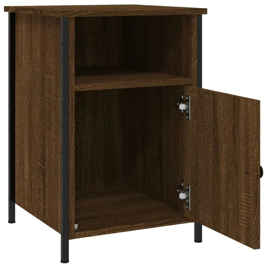 Bedside Cabinets 2 pcs Brown Oak 40x42x60 cm Engineered Wood 825922