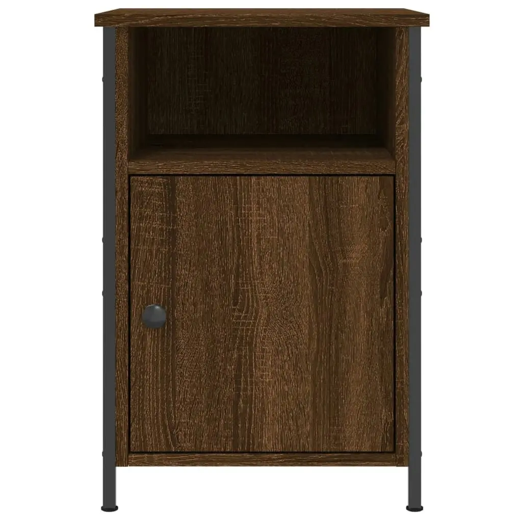 Bedside Cabinets 2 pcs Brown Oak 40x42x60 cm Engineered Wood 825922