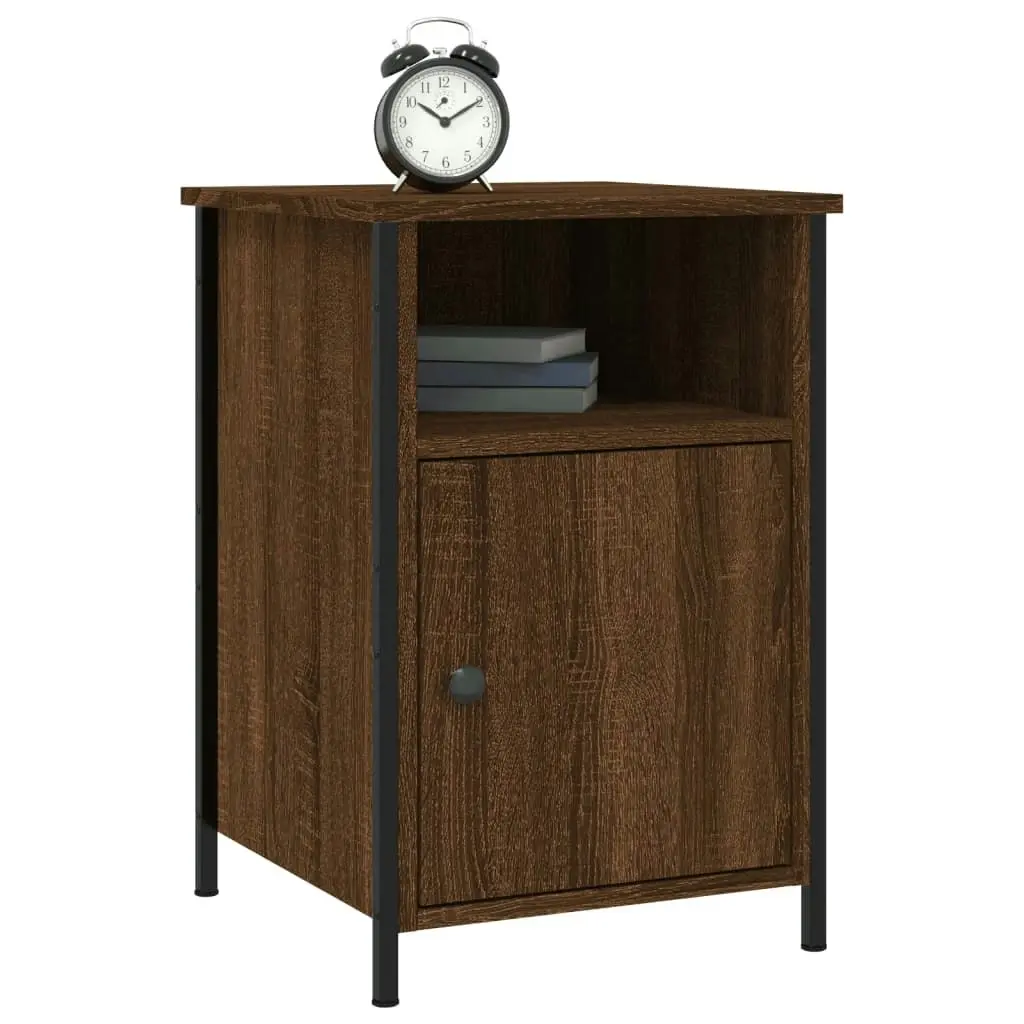 Bedside Cabinets 2 pcs Brown Oak 40x42x60 cm Engineered Wood 825922