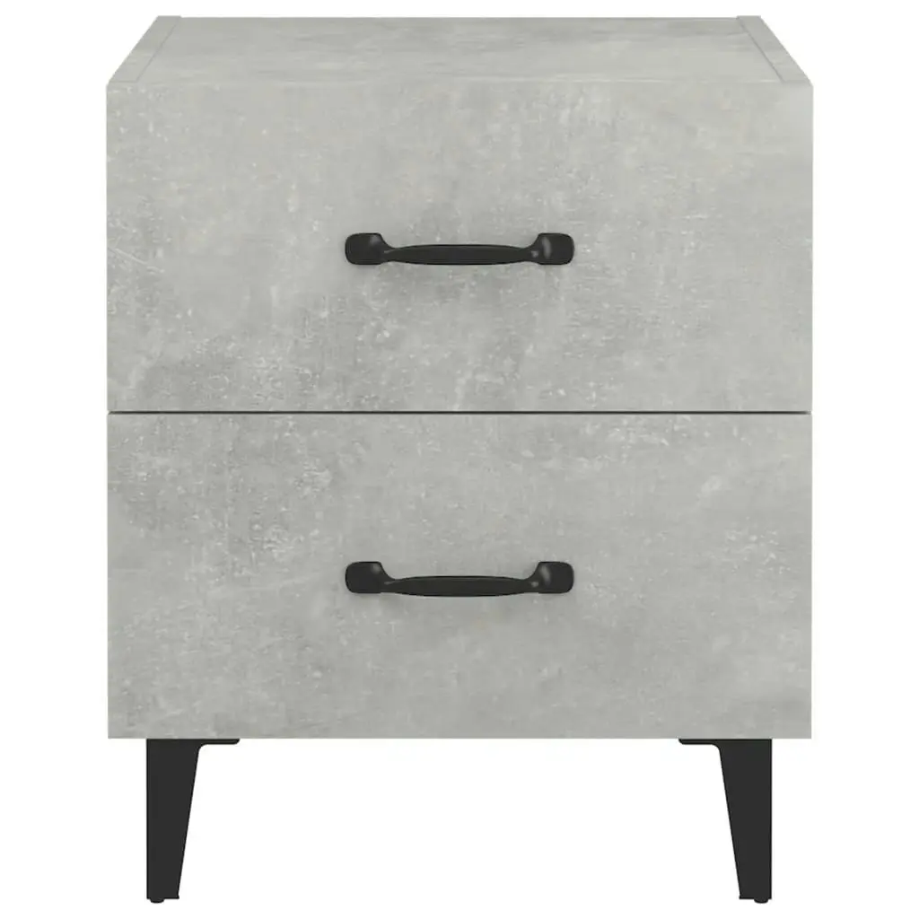 Bedside Cabinets 2 pcs Concrete Grey 40x35x47.5 cm 811997