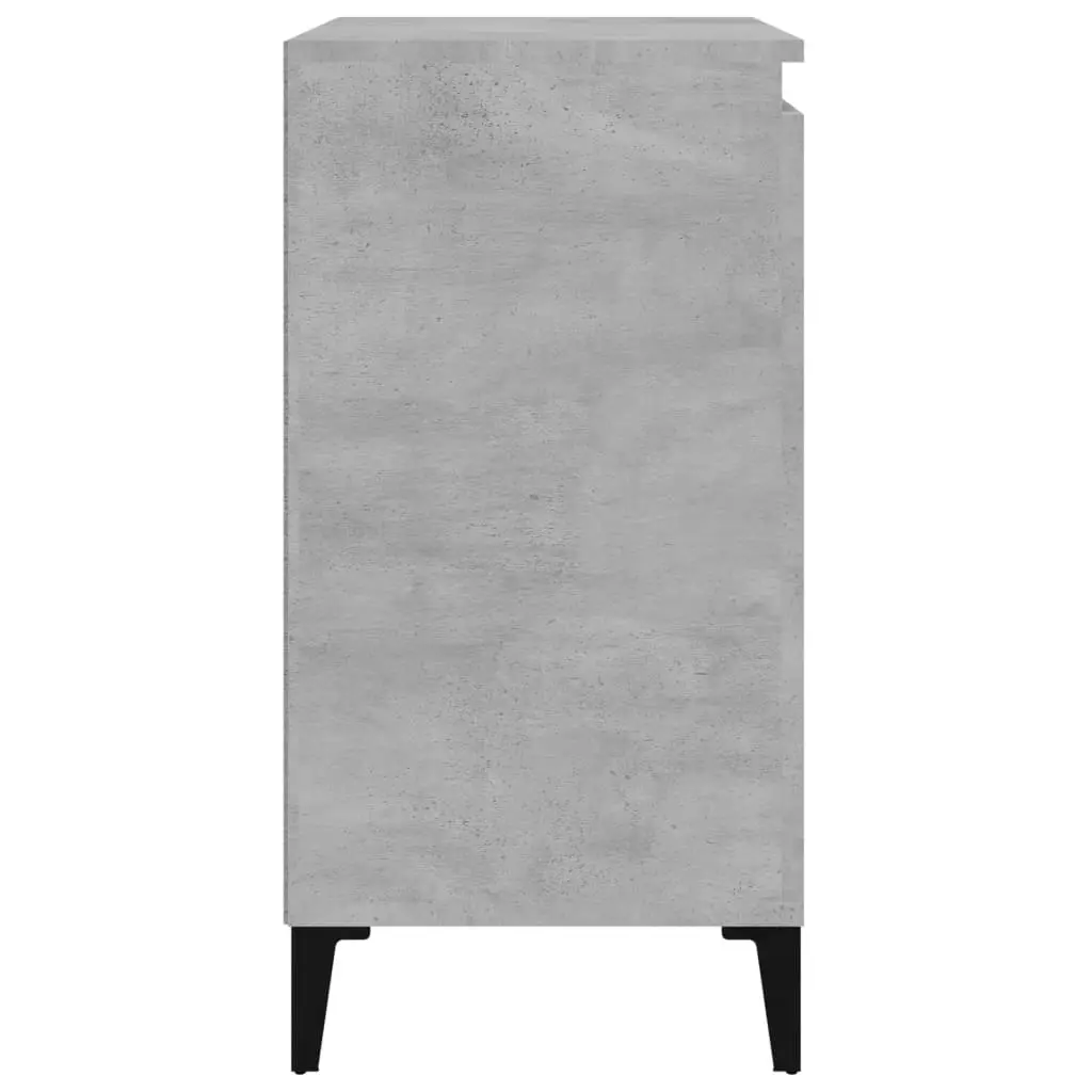 Bedside Cabinets 2 pcs Concrete Grey 40x35x70 cm Engineered Wood 819653