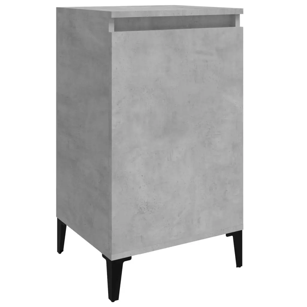 Bedside Cabinets 2 pcs Concrete Grey 40x35x70 cm Engineered Wood 819653