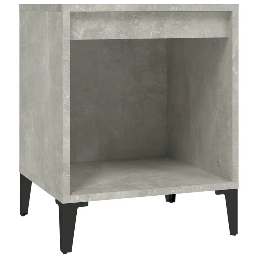 Bedside Cabinets 2 pcs Concrete Grey 40x35x50 cm 821883