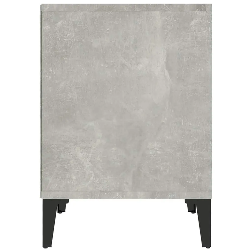 Bedside Cabinets 2 pcs Concrete Grey 40x35x50 cm 821883