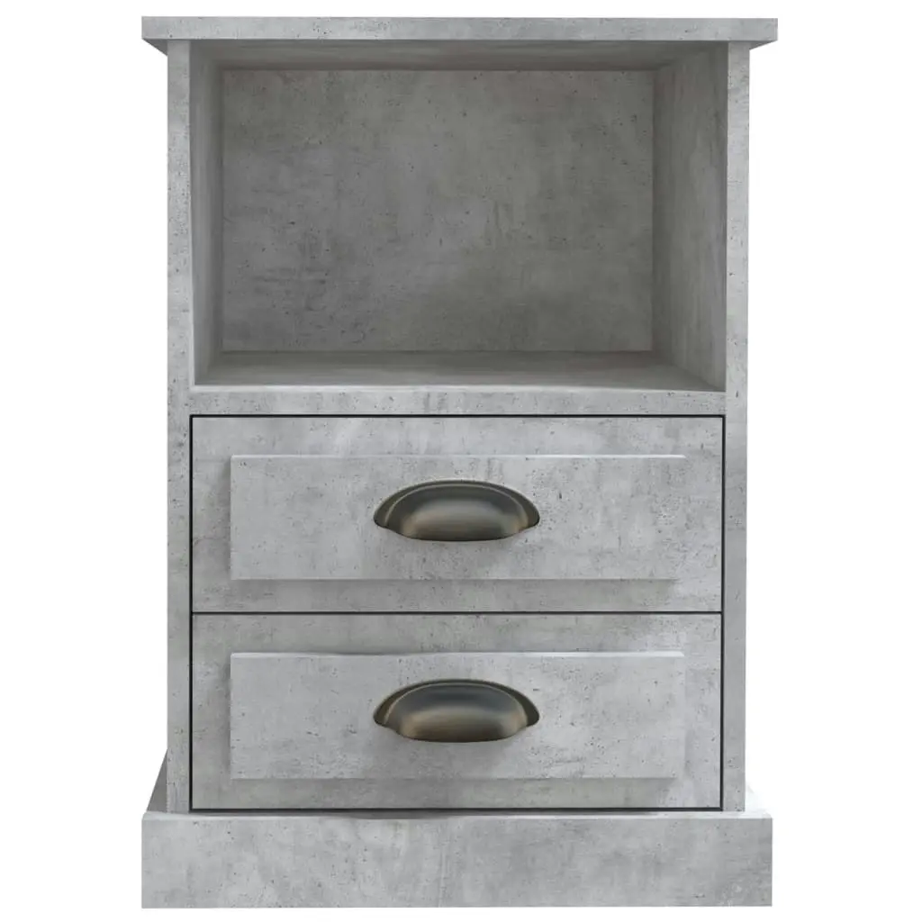 Bedside Cabinets 2 pcs Concrete Grey 43x36x60 cm 816337