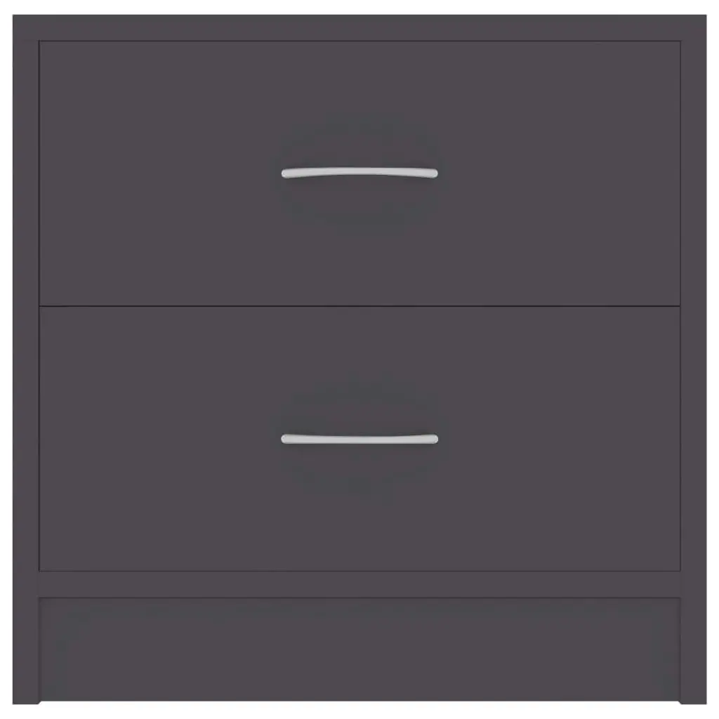 Bedside Cabinets 2 pcs Grey 40x30x40 cm Engineered Wood 801040