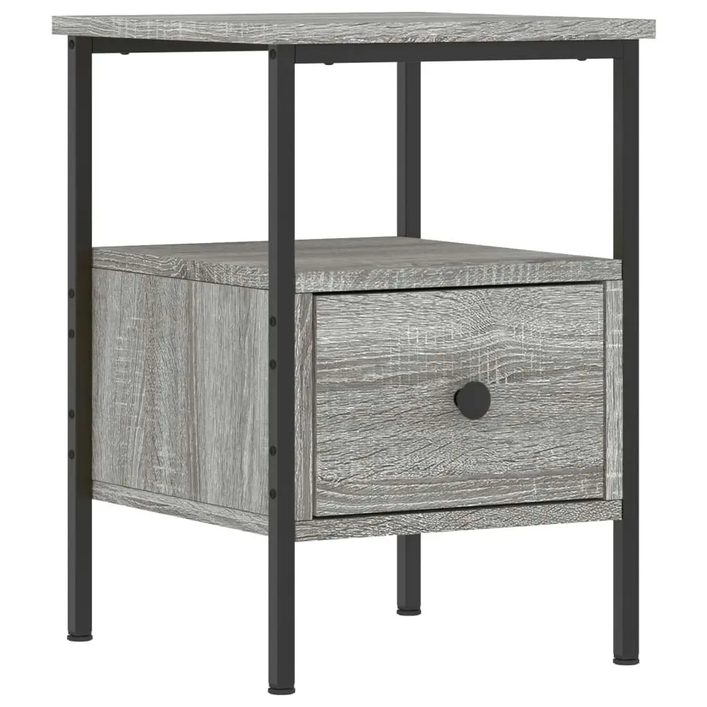 Bedside Cabinets 2 pcs Grey Sonoma 34x36x50 cm Engineered Wood 826050