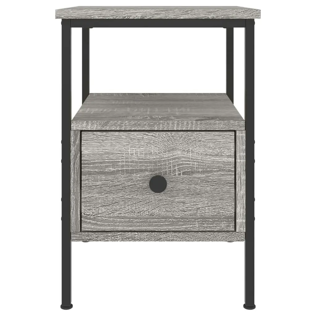 Bedside Cabinets 2 pcs Grey Sonoma 34x36x50 cm Engineered Wood 826050