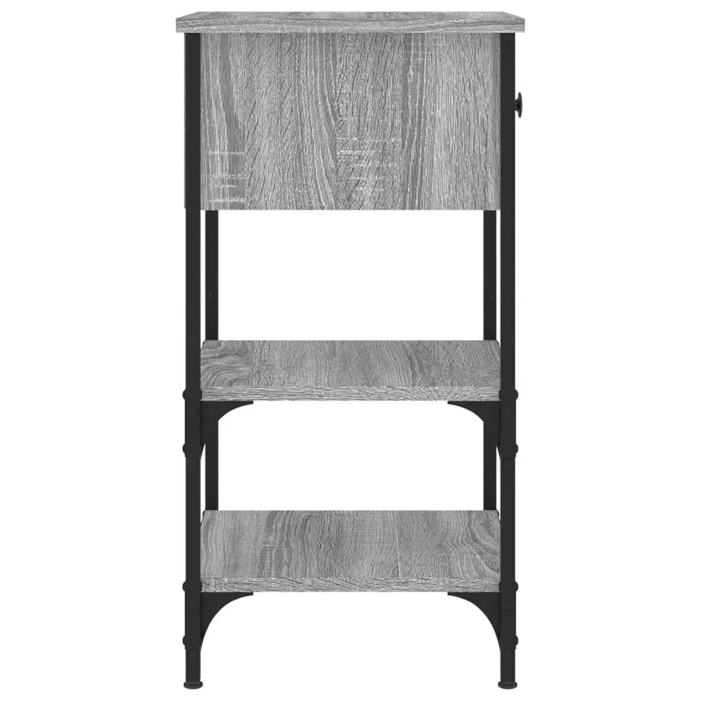 Bedside Cabinets 2 pcs Grey Sonoma 34x36x70 cm Engineered Wood 825980